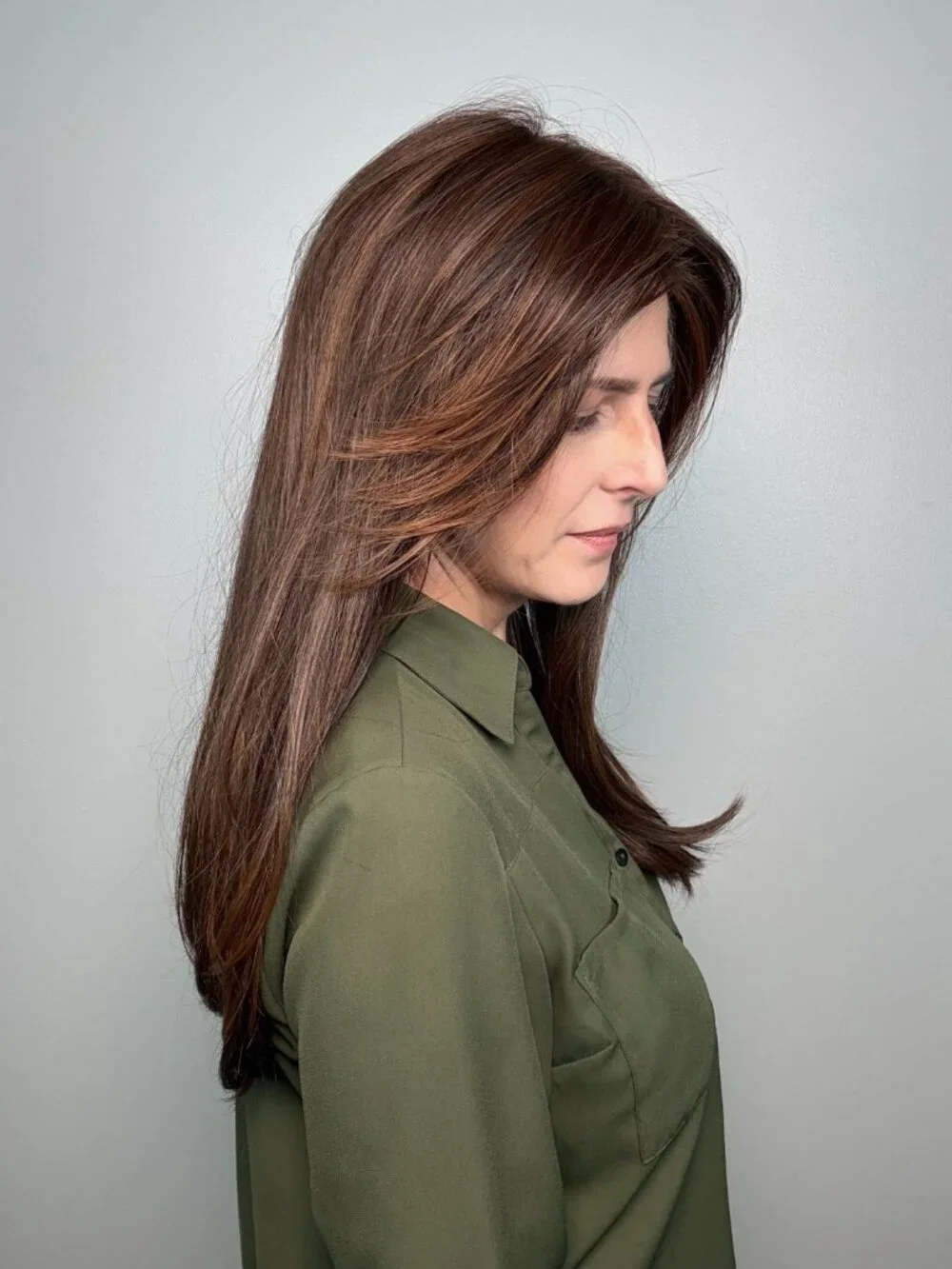 Sleek Sophistication Raquel Welch in Copper Mahogany